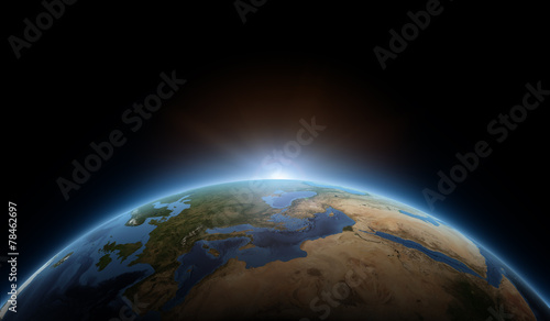 Fototapeta Naklejka Na Ścianę i Meble -  Sunrise on earth