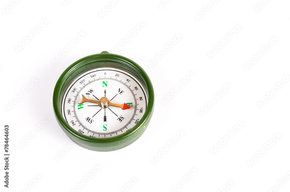 green magnetic compass green magnetic compass