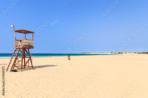 Landscape with beach  the sea and the clouds in the blue sky  Bo