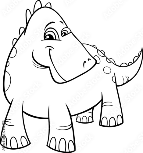 dinosaur or dragon coloring page