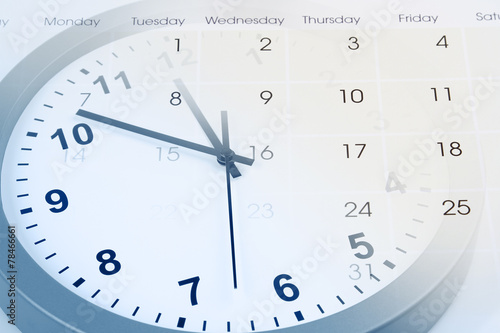 Wallpaper Mural Clock and calendar Torontodigital.ca