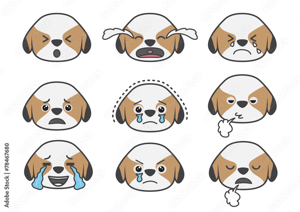 Obraz premium Tsi zhu cartoon emotion04