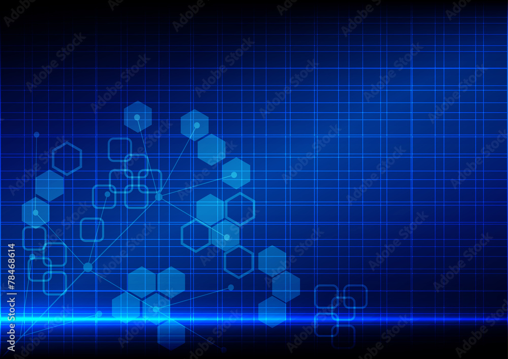 Abstract background blue light technology Abstract background blue light technology