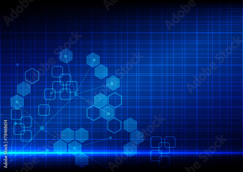 Abstract background blue light technology