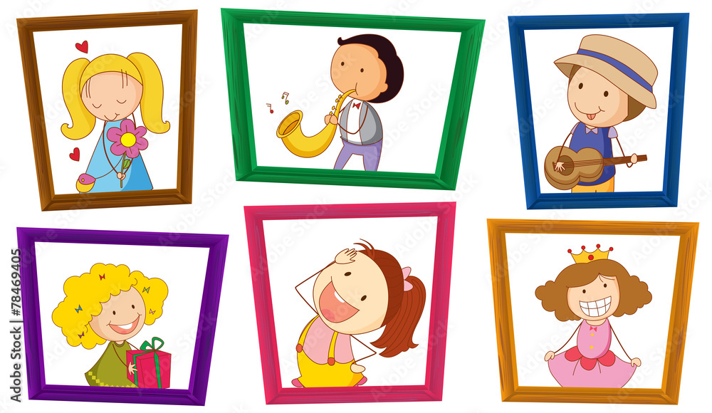 Children and photo frames