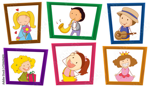 Children and photo frames