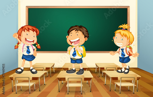 Students and classroom