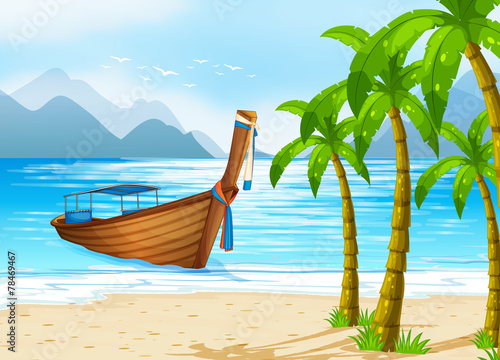 Beach and boat