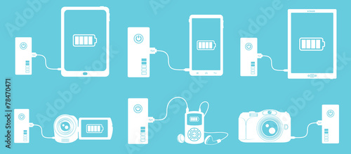 power bank battery icon