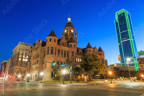 Dallas, Texas cityscape at twilight