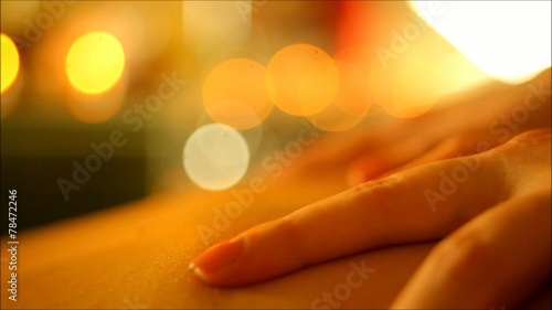 Wallpaper Mural Professional massage makes the massage hands and oil clouse up Torontodigital.ca