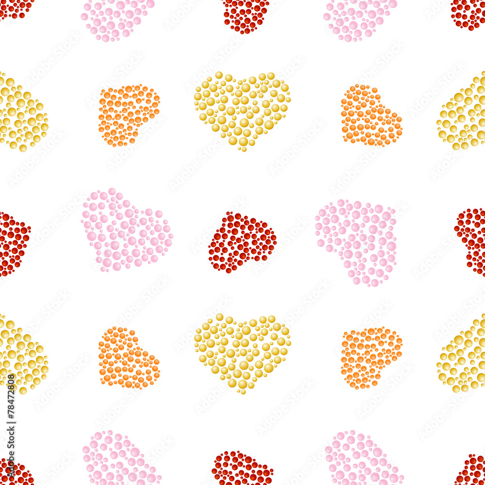 pattern of bubble hearts pattern of bubble hearts
