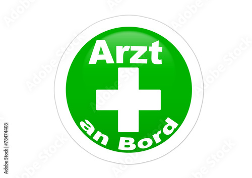 Arzt an Bord - Autoaufkleber