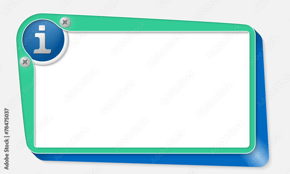 green vector box with screws and info symbol green vector box with screws and info symbol