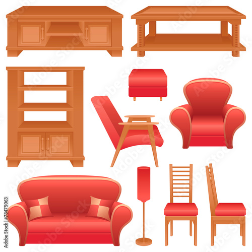 Set of furniture for a living-room