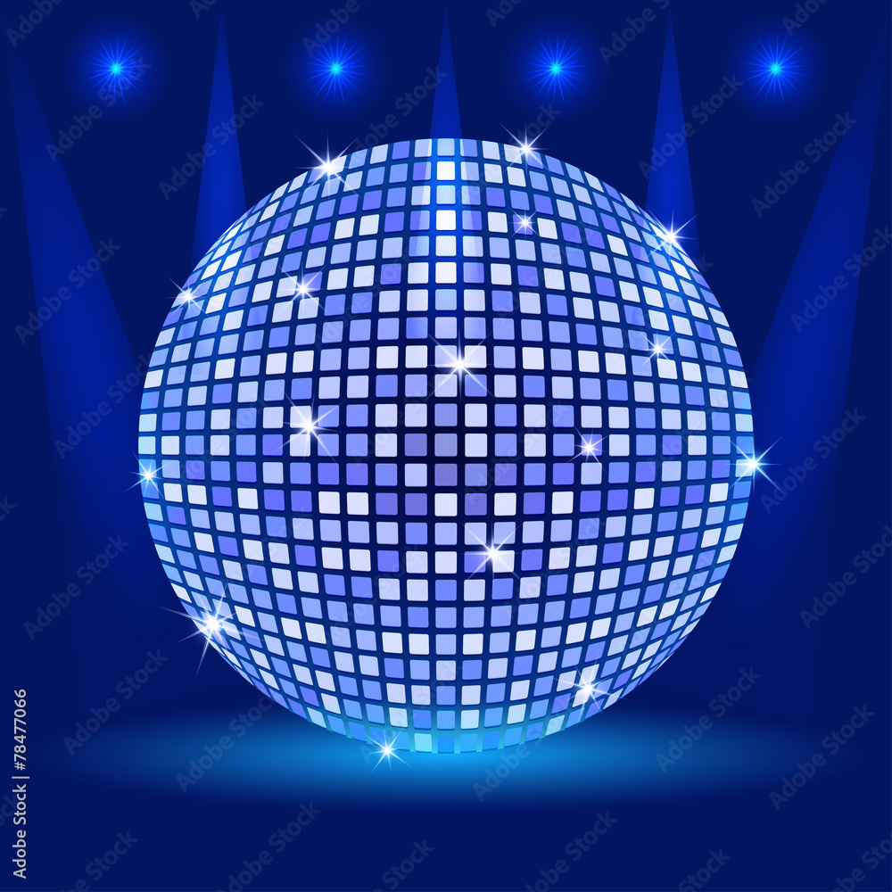 Obraz premium Disco ball vector