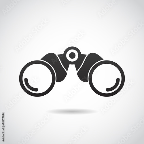 Binoculars vector icon.