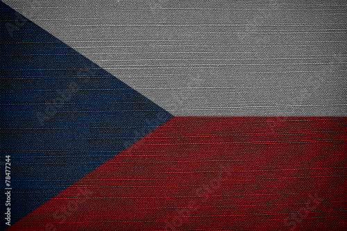 woven flag of the Czech Republic