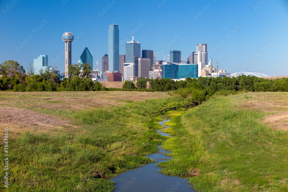 A View of the Skyline of Dallas, Texas