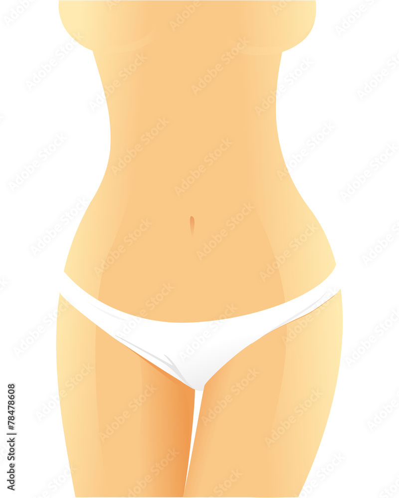 Slim woman - obrazy, fototapety, plakaty 