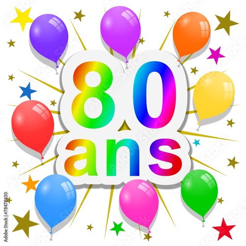Anniversaire 80 Ans Stock Illustration Adobe Stock Anniversaire 80 Ans Stock Illustration Adobe Stock