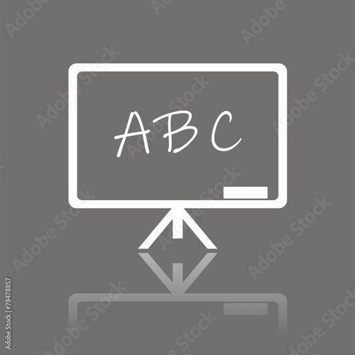 Icono pizarra ABC FO reflejo