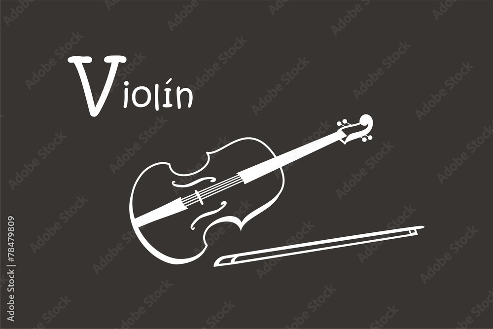 Obraz premium Violín BN FO ESP
