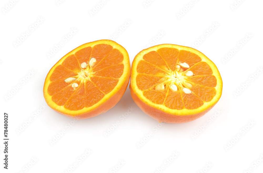 slice of orange isolated on white background, slice of orange isolated on white background,