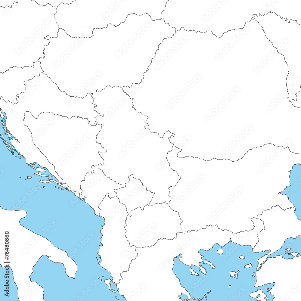 Balkan in weiß
