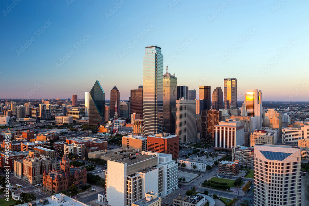 Naklejka premium Dallas, Texas cityscape