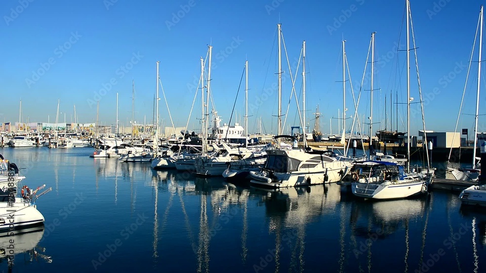 Luxury yachts in harbor, Puerto Sherry, Cadiz, Spain Luxury yachts in harbor, Puerto Sherry, Cadiz, Spain