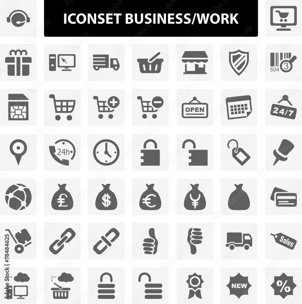 Iconset Business Work