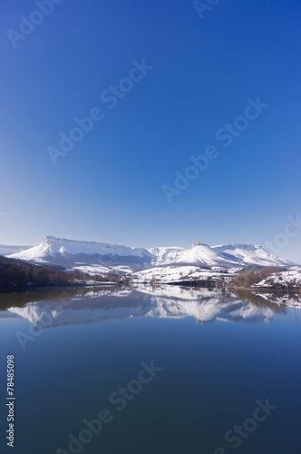 Sierra Salvada with lake reflections