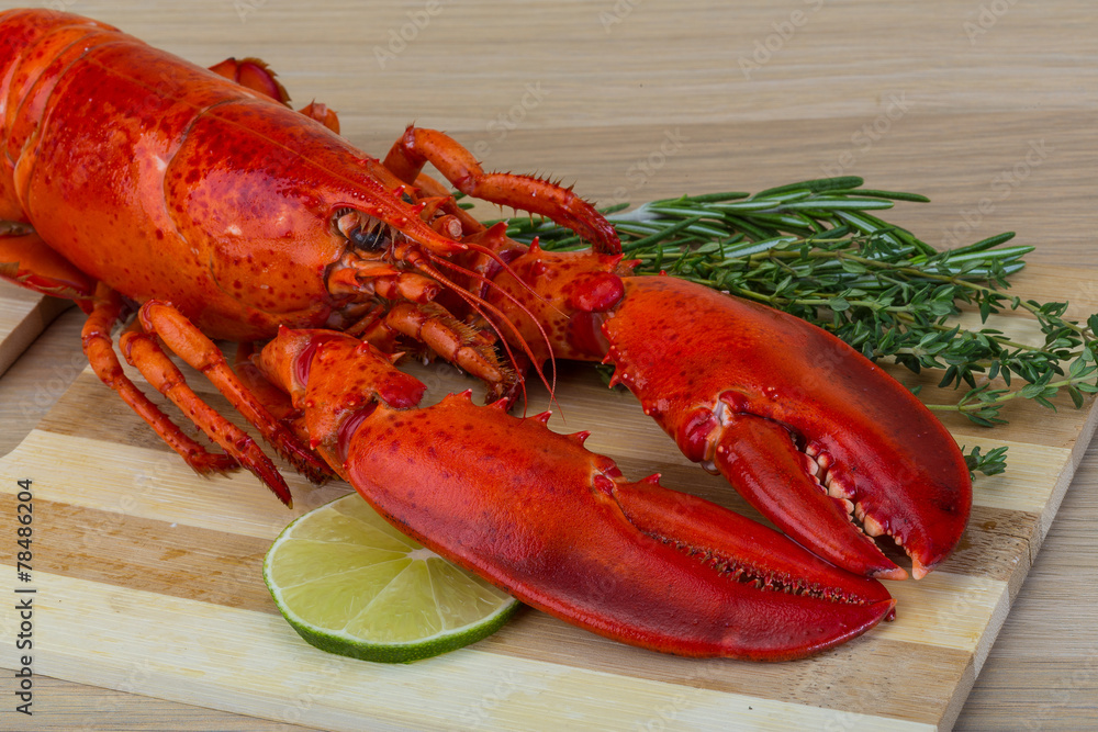Boiled lobster Boiled lobster