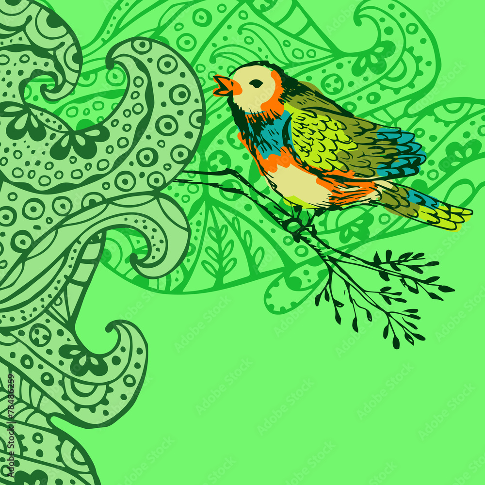 Fototapeta premium Bird background