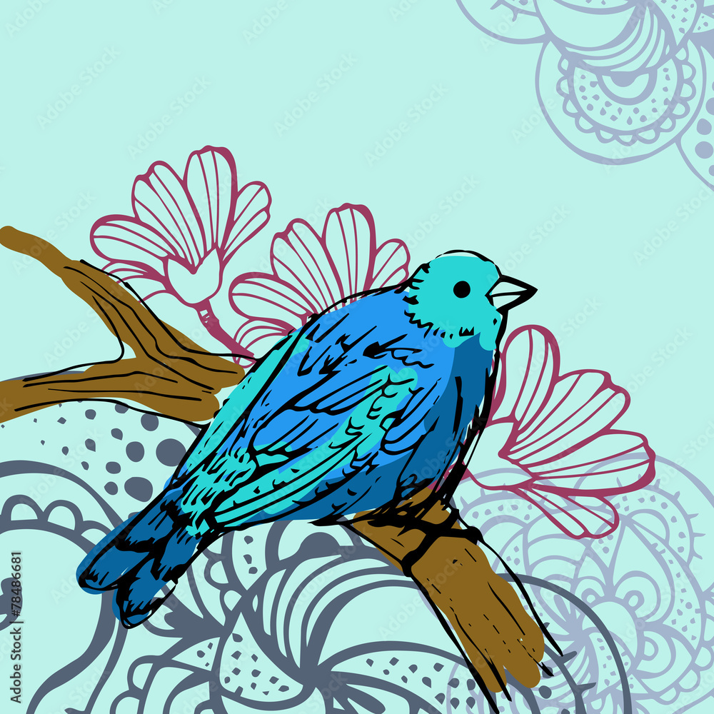 Fototapeta premium Bird background