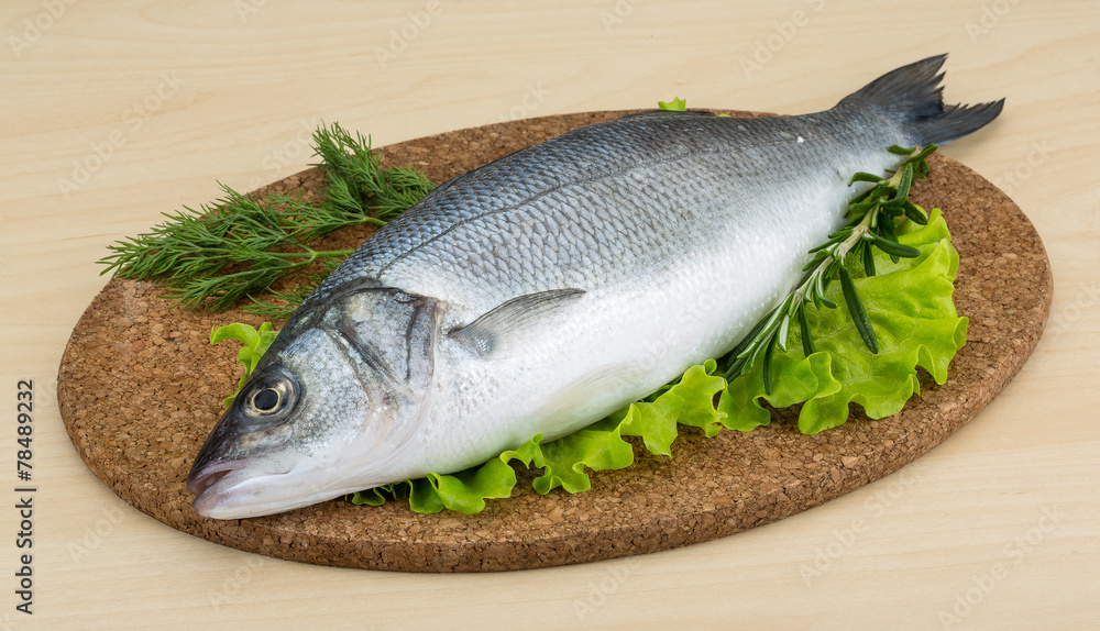 Raw seabass