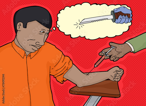 Cowardly Man and Hypodermic Needle