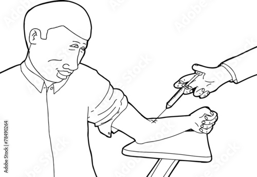 Happy Patient Getting Vaccinated