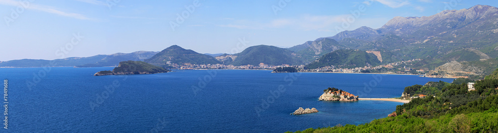 Montenegro coast panorama