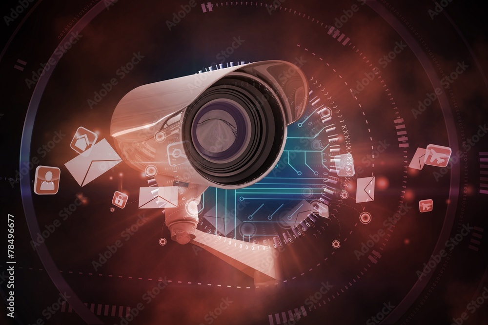 Composite image of cctv camera Composite image of cctv camera