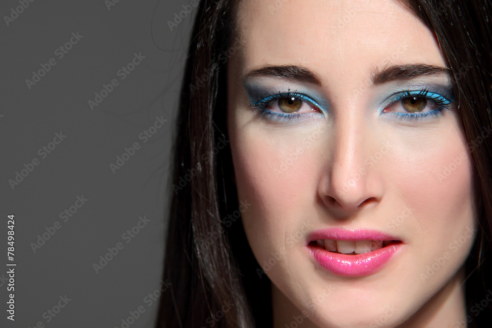 Girl portrait with fashion makeup Girl portrait with fashion makeup