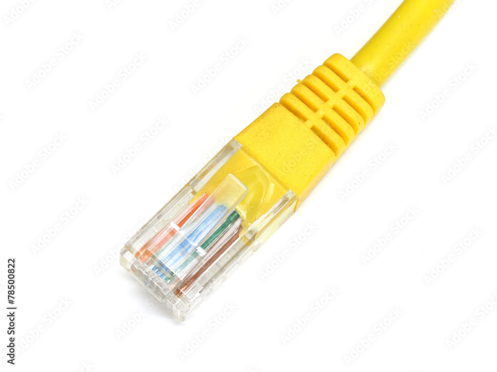 Network internet cable isolated on white background Network internet cable isolated on white background