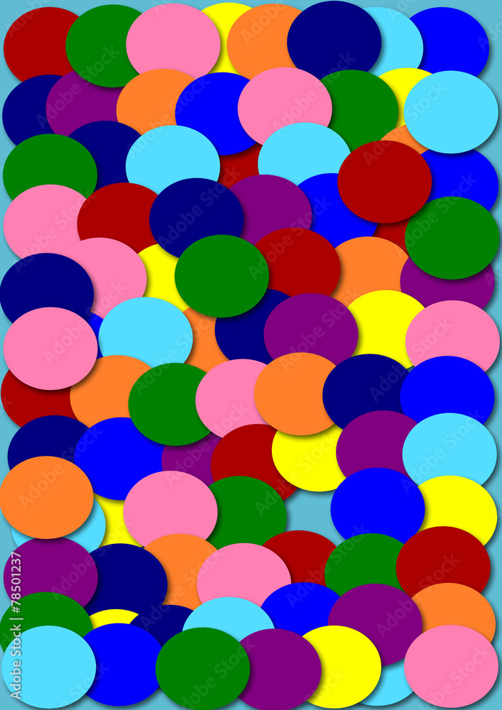 colorful circle shape paper background illustration