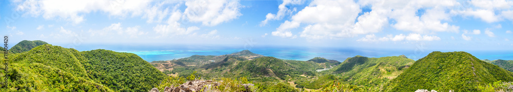 Panorama, huge panoramic view of Providencia Island of Colombia. Panorama, huge panoramic view of Providencia Island of Colombia.