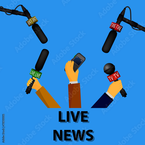 concept live news, reports, interviews