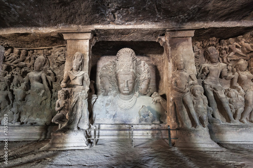 Принти на полотні Elephanta Island caves
