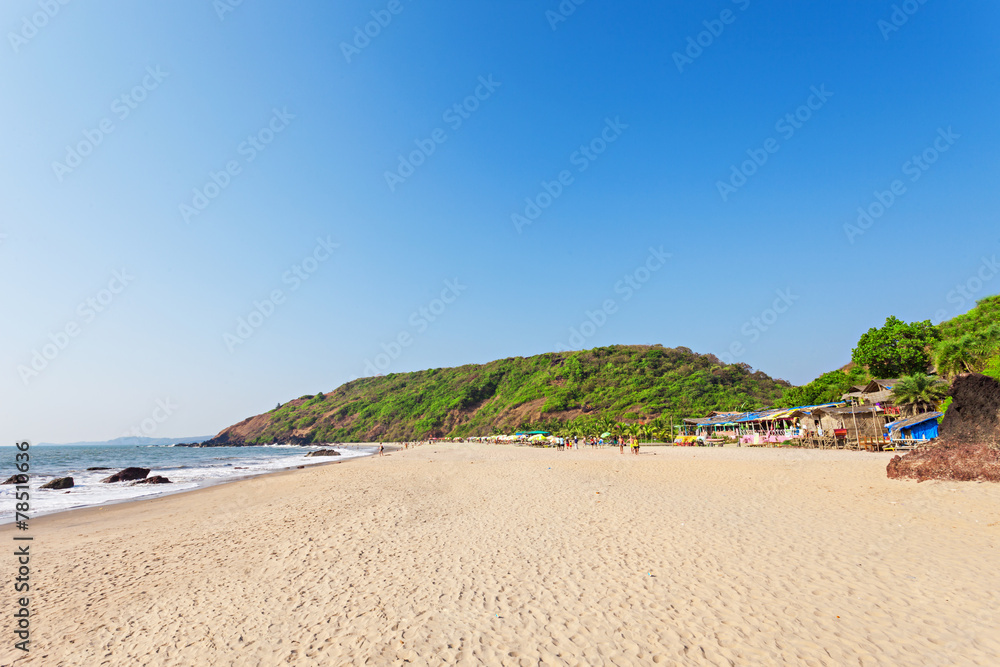 Arambol beach, Goa - obrazy, fototapety, plakaty 