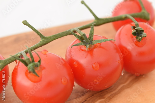 Wallpaper Mural Cherry tomatoes. Ripe red mini tomatoes. Torontodigital.ca