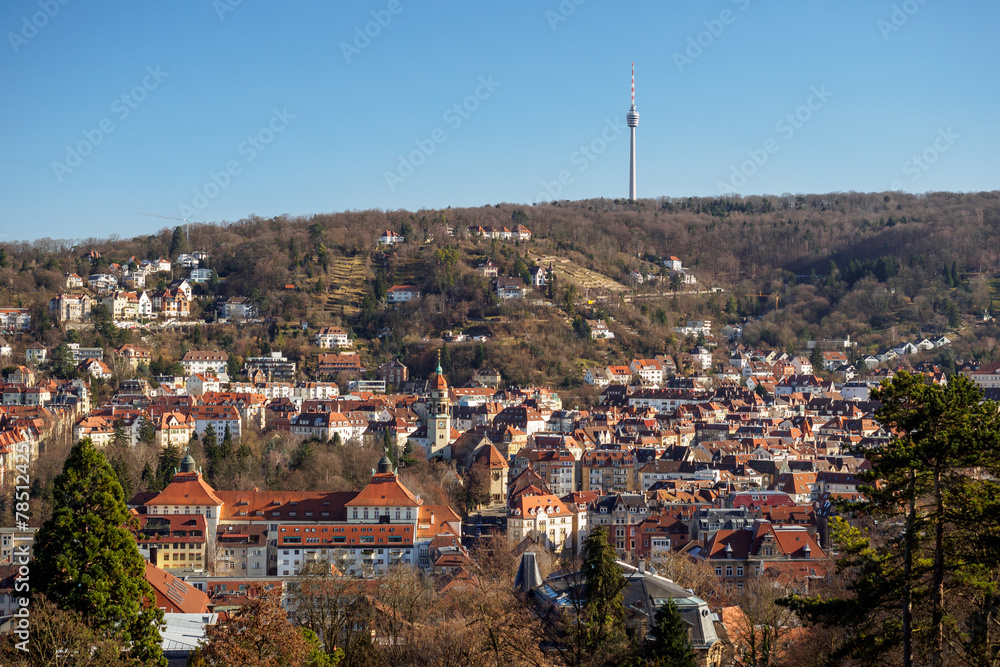 Obraz premium Blick auf Stuttgart